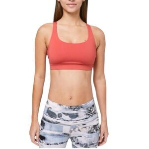 Lululemon Seamless Coral Sports Bra - size 6